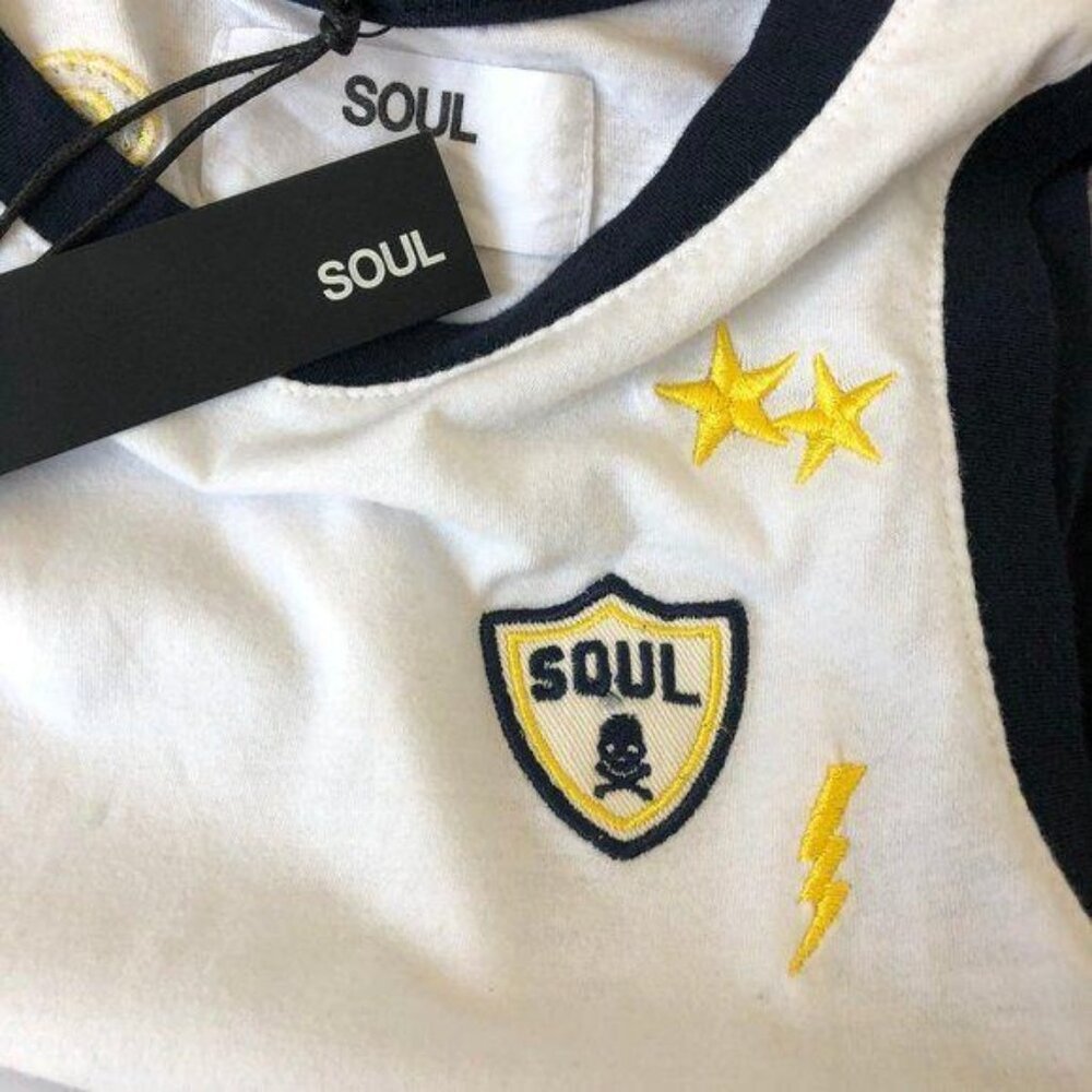 SOUL BY SOULCYCLE Classic Ringer Muscle Tank Patch